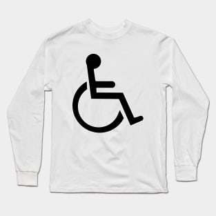 Whelchair Sign Long Sleeve T-Shirt